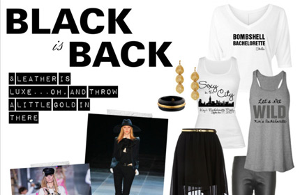 Black and Gold Bachelorette