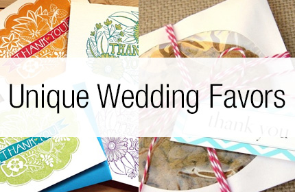Unique Wedding Favor Ideas