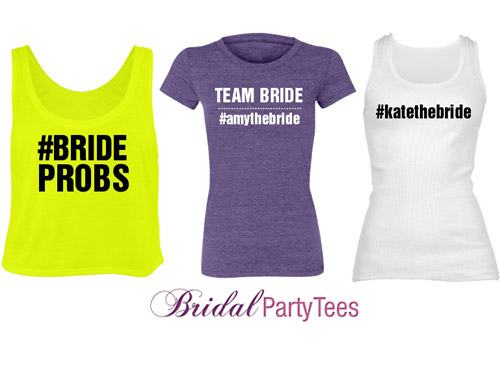 Wedding Hashtag Shirts