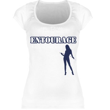 The Bride's Entourage Junior Fit Bella Sheer Longer Length Scoopneck Tee