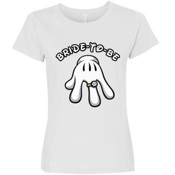 Bride-To-Be Junior Fit Bella Sheer Longer Length Rib Tee