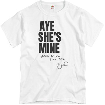 Aye She's Mine Tee Unisex Basic Gildan Heavy Cotton Crew Neck Tee