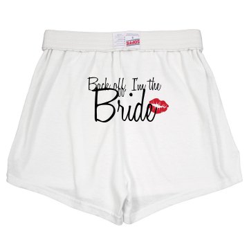 Back Off Bride Shorts Junior Fit Soffe Cheer Shorts