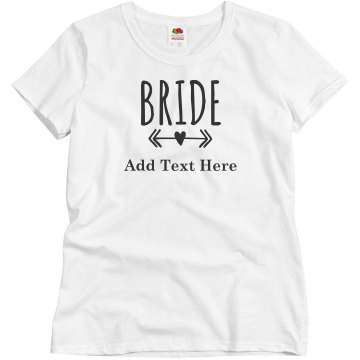 Bride Rhinestone Junior Fit Bella Sheer Longer Length Rib Tee