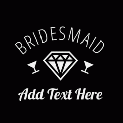 Bridesmaid in Bling