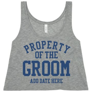 Property Of The Groom Misses American Apparel Neon Oversized Crop Tank