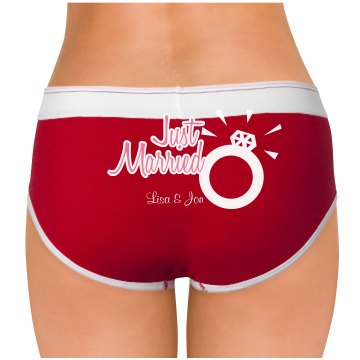 Just Married Undies Bella Logan Boyfriend Brief