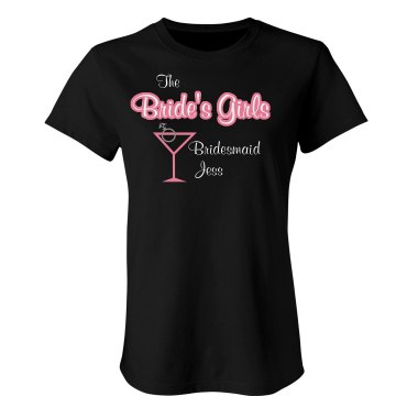 The Bride's Girls Tee Junior Fit Bella Sheer Longer Length Rib Tee