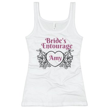 Brides Entourage Tank Junior Fit Basic Bella 2x1 Rib Tank Top