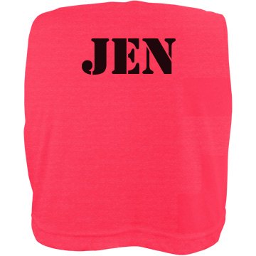 Bridesmaid w/Back Misses American Apparel Neon Oversized Crop Tank