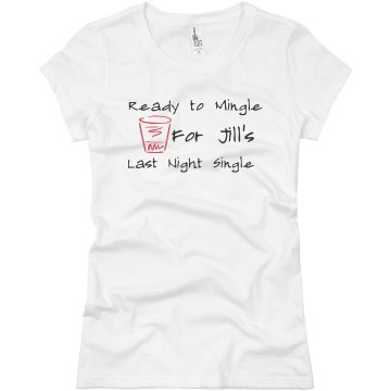 Last Night Single Junior Fit Basic Bella Favorite Tee