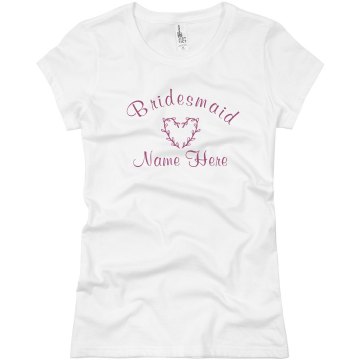 Bridesmaid Tee Junior Fit Basic Bella Favorite Tee