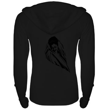 Future Bride Sweatshirt Junior Fit Bella Long Sleeve 1/2 Zip Hooded Pullover Tee