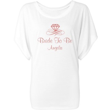 Bride To Be  Misses Bella Flowy Draped Sleeve Dolman