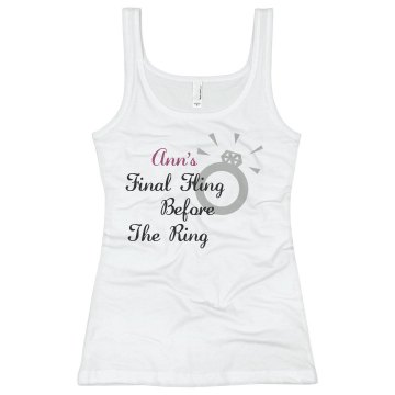 Final Fling Junior Fit Basic Bella 2x1 Rib Tank Top