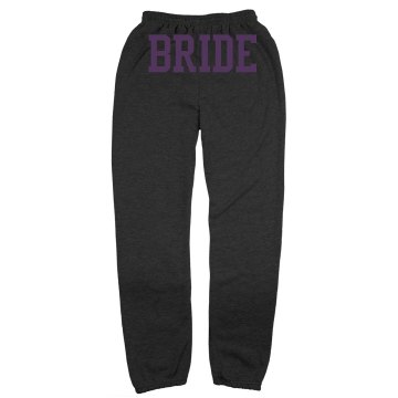 Team Bride Sweats w/ Back Unisex Gildan Ultra Blend Open Bottom Pocketed Sweatpants