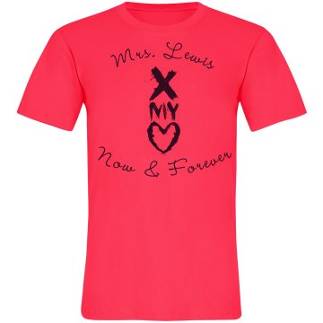 Cross My Heart Neon Tee Unisex American Apparel Neon Crew Neck Tee
