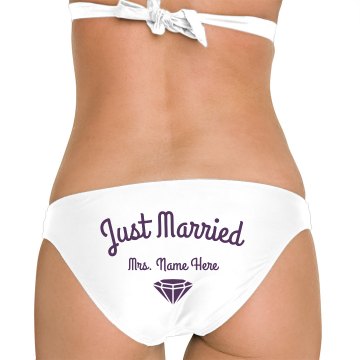 Just Married Diamond: Omni Swimsuit Bikini Bottom