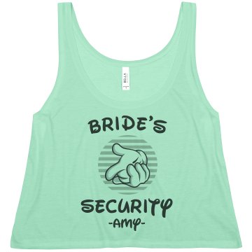 Bride's Support Crew Junior Fit Bella Sheer Longer Length Rib Tank Top