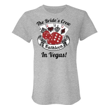 The Bride's Crew Tee Junior Fit Bella Crewneck Jersey Tee