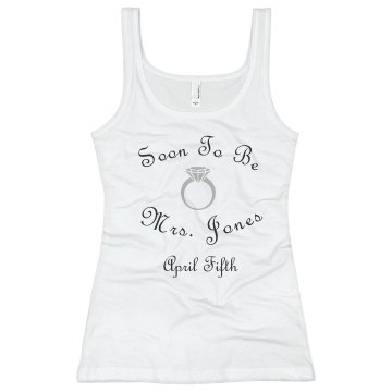 Soon To Be Junior Fit Basic Bella 2x1 Rib Tank Top