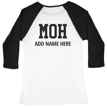 Getting Work Done Junior Fit Bella 1x1 Rib 3/4 Sleeve Raglan Tee