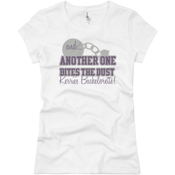 Bites The Dust Party Junior Fit Basic Bella Favorite Tee