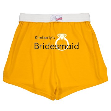 Bride Shorts With Ring Junior Fit Soffe Cheer Shorts