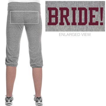 Bride Capris Junior Fit Soffe Fleece Capri