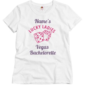Lucky Ladies Misses Relaxed Fit Basic Gildan Ultra Cotton Tee