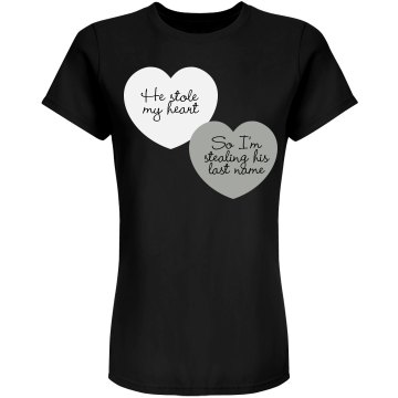 Stole His Last Name Junior Fit Bella Sheer Longer Length Rib Tee