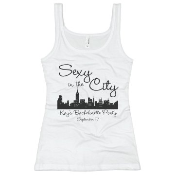 Sexy Black And White Junior Fit Basic Bella 2x1 Rib Tank Top