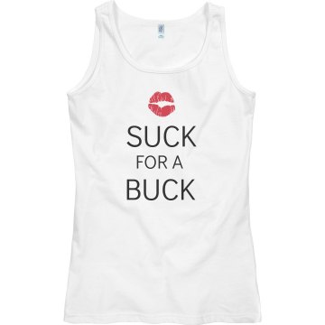 Suck For A Buck Game: Misses Relaxed Fit Gildan Tank Top