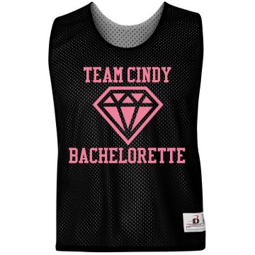 Team Bride Bachelorette Badger Sport Lacrosse Reversible Practice Pinnie