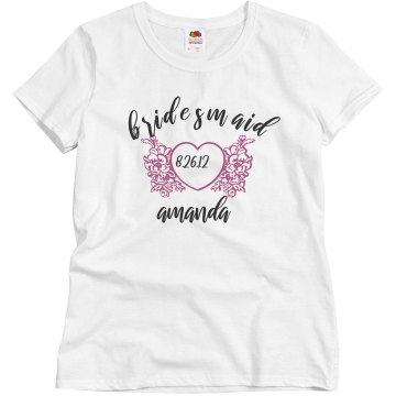 Bridesmaid Misses Relaxed Fit Basic Gildan Ultra Cotton Tee