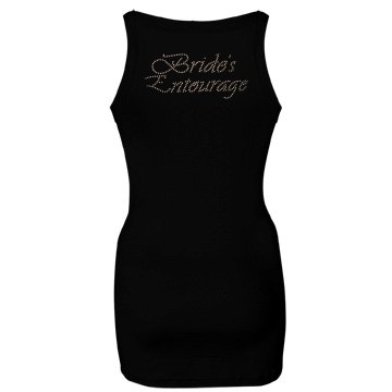 Bride's Entourage Junior Fit Bella Sheer Longer Length Rib Strap Tank Top