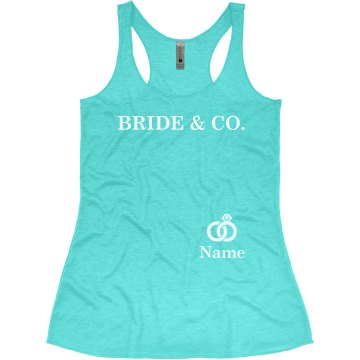 Bride & Co. Ring Junior Fit Bella Sheer Longer Length Rib Tee