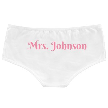 Matching Honeymoon Undies Bella White Basic Hotshort