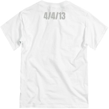 Save The Date w/Back Unisex Basic Gildan Heavy Cotton Crew Neck Tee