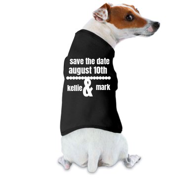 Save the Date Dog Doggie Skins Dog Ringer Tee