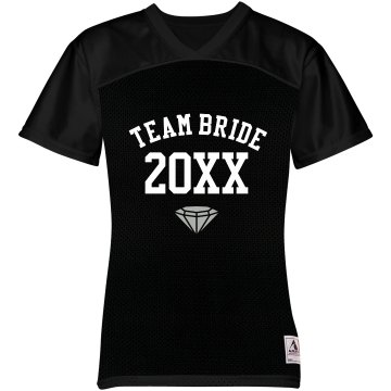 Team Bride Jersey w/Back Junior Fit Soffe Mesh Football Jersey