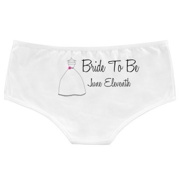 Bride To Be Intimates Bella White Basic Hotshort