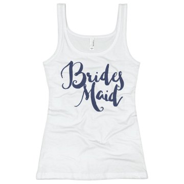 Bachelorette Bridesmaid: Junior Fit Basic Bella 2x1 Rib Tank Top