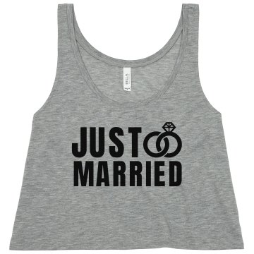 Just Married Misses American Apparel Neon Oversized Crop Tank