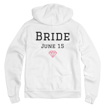 Bride Hoodie Unisex Gildan Heavy Blend Full Zip Hoodie