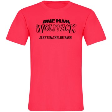 Wolfpack Bachelor Party Unisex American Apparel Neon Crew Neck Tee